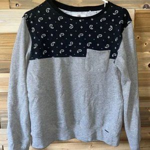 On the Byas Paisley Crewneck Sweater